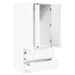 Dulap de Baie Alb lucios 79,5 x 49 x 156 cm Lemn compozit - WALTI WALTI