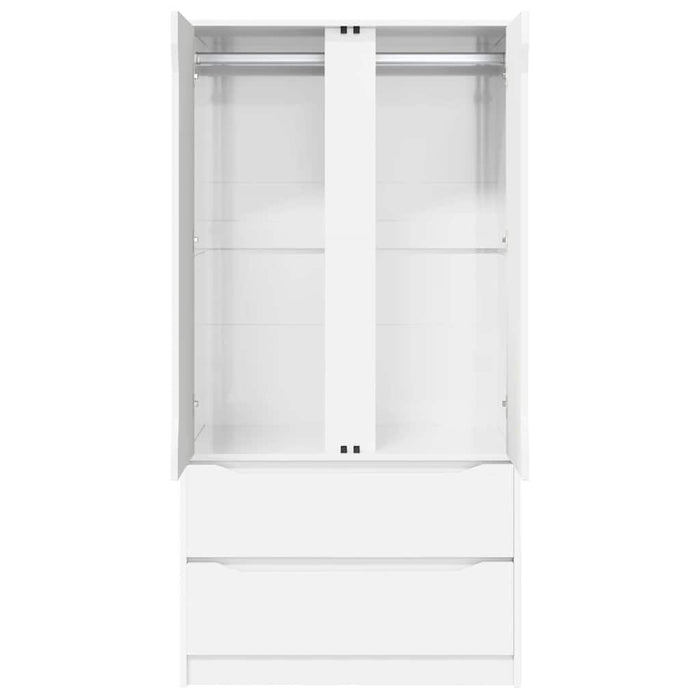 Dulap de Baie Alb lucios 79,5 x 49 x 156 cm Lemn compozit - WALTI WALTI