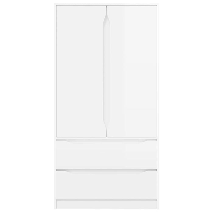 Dulap de Baie Alb lucios 79,5 x 49 x 156 cm Lemn compozit - WALTI WALTI
