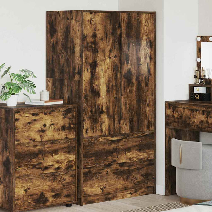 Dulap de Baie Stejar fumuriu 79,5 x 49 x 156 cm Lemn compozit - WALTI WALTI