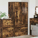 Dulap de Baie Stejar fumuriu 79,5 x 49 x 156 cm Lemn compozit - WALTI WALTI
