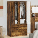 Dulap de Baie Stejar fumuriu 79,5 x 49 x 156 cm Lemn compozit - WALTI WALTI