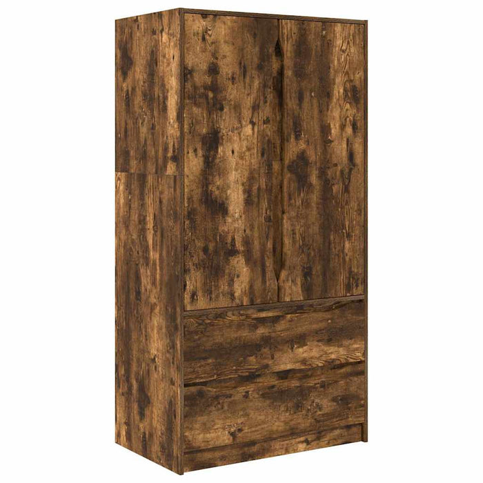 Dulap de Baie Stejar fumuriu 79,5 x 49 x 156 cm Lemn compozit - WALTI WALTI