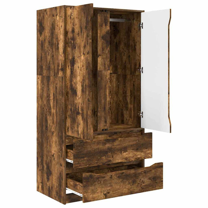 Dulap de Baie Stejar fumuriu 79,5 x 49 x 156 cm Lemn compozit - WALTI WALTI