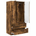 Dulap de Baie Stejar fumuriu 79,5 x 49 x 156 cm Lemn compozit - WALTI WALTI