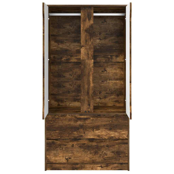 Dulap de Baie Stejar fumuriu 79,5 x 49 x 156 cm Lemn compozit - WALTI WALTI