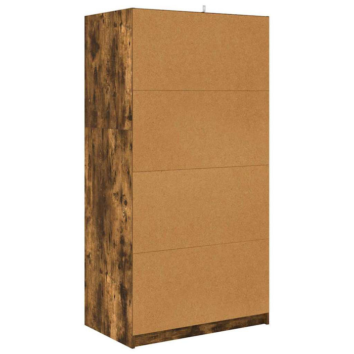 Dulap de Baie Stejar fumuriu 79,5 x 49 x 156 cm Lemn compozit - WALTI WALTI