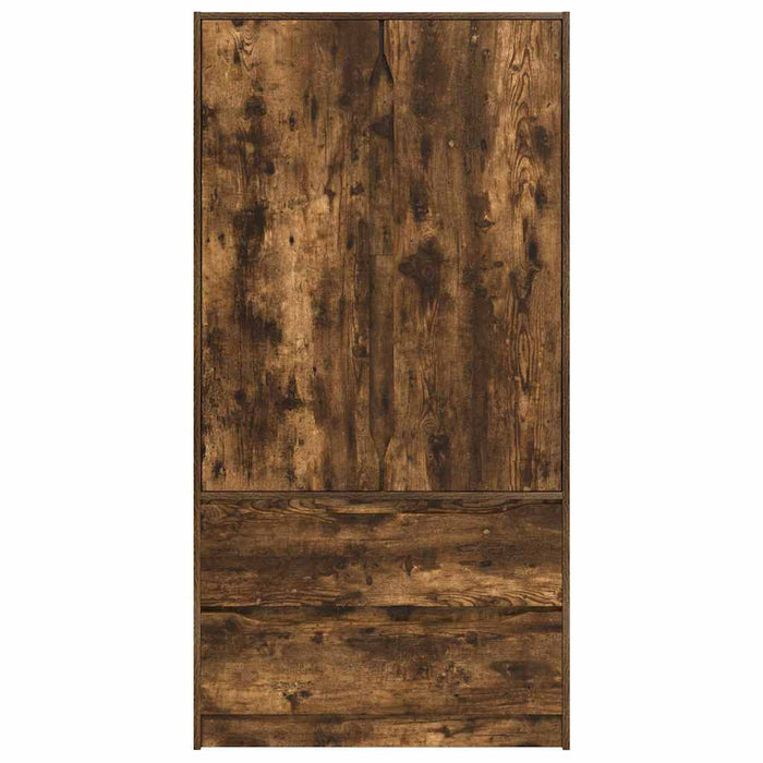 Dulap de Baie Stejar fumuriu 79,5 x 49 x 156 cm Lemn compozit - WALTI WALTI