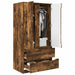 Dulap de Baie Stejar fumuriu 79,5 x 49 x 156 cm Lemn compozit - WALTI WALTI
