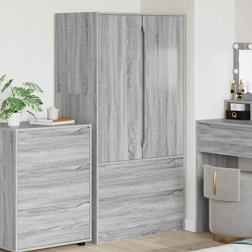 Dulap de Baie Gri Sonoma 79,5 x 49 x 156 cm Lemn compozit - WALTI WALTI