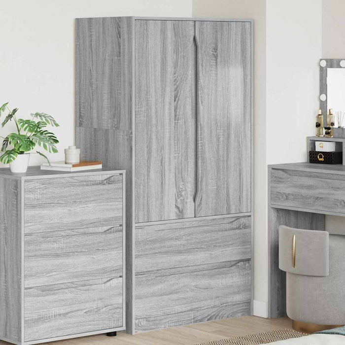 Dulap de Baie Gri Sonoma 79,5 x 49 x 156 cm Lemn compozit - WALTI WALTI