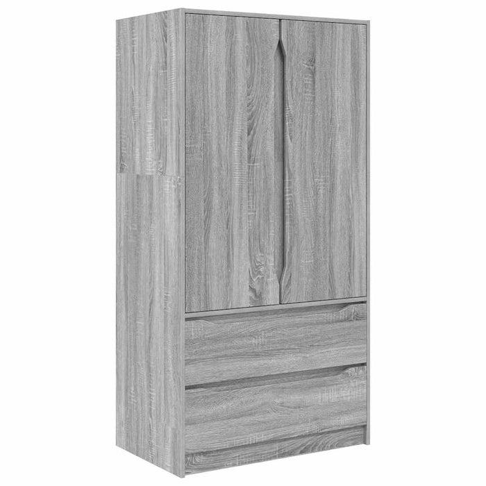 Dulap de Baie Gri Sonoma 79,5 x 49 x 156 cm Lemn compozit - WALTI WALTI