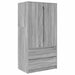 Dulap de Baie Gri Sonoma 79,5 x 49 x 156 cm Lemn compozit - WALTI WALTI
