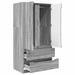 Dulap de Baie Gri Sonoma 79,5 x 49 x 156 cm Lemn compozit - WALTI WALTI