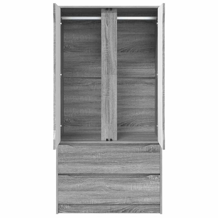 Dulap de Baie Gri Sonoma 79,5 x 49 x 156 cm Lemn compozit - WALTI WALTI