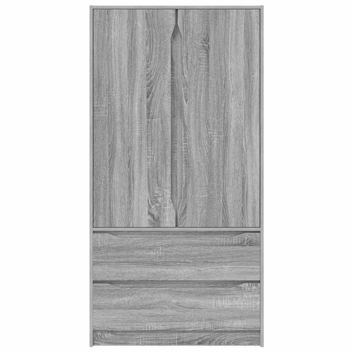 Dulap de Baie Gri Sonoma 79,5 x 49 x 156 cm Lemn compozit - WALTI WALTI