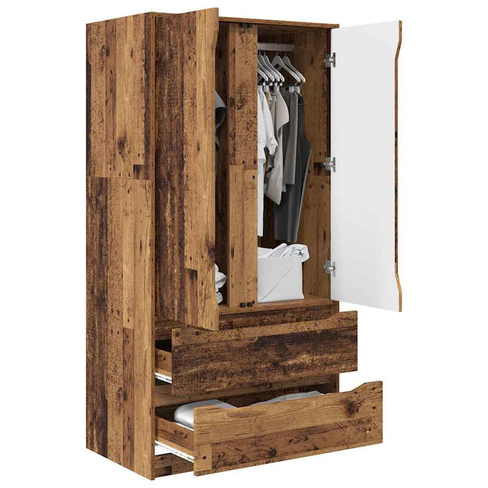 Dulap de Baie Lemn Vechi 79,5 x 49 x 156 cm Lemn compozit - WALTI WALTI
