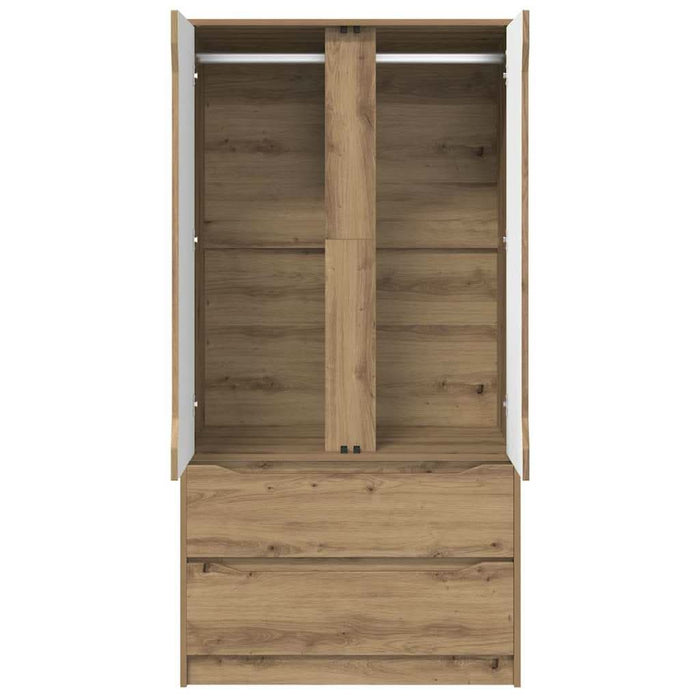 Dulap de Baie Stejar Artizanal 79,5 x 49 x 156 cm Lemn compozit - WALTI WALTI