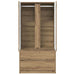 Dulap de Baie Stejar Artizanal 79,5 x 49 x 156 cm Lemn compozit - WALTI WALTI