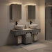 Set dulap baie 5 buc. Gri Beton Lemn prelucrat - WALTI WALTI
