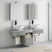 Set dulap baie 5 buc. Gri Beton Lemn prelucrat - WALTI WALTI