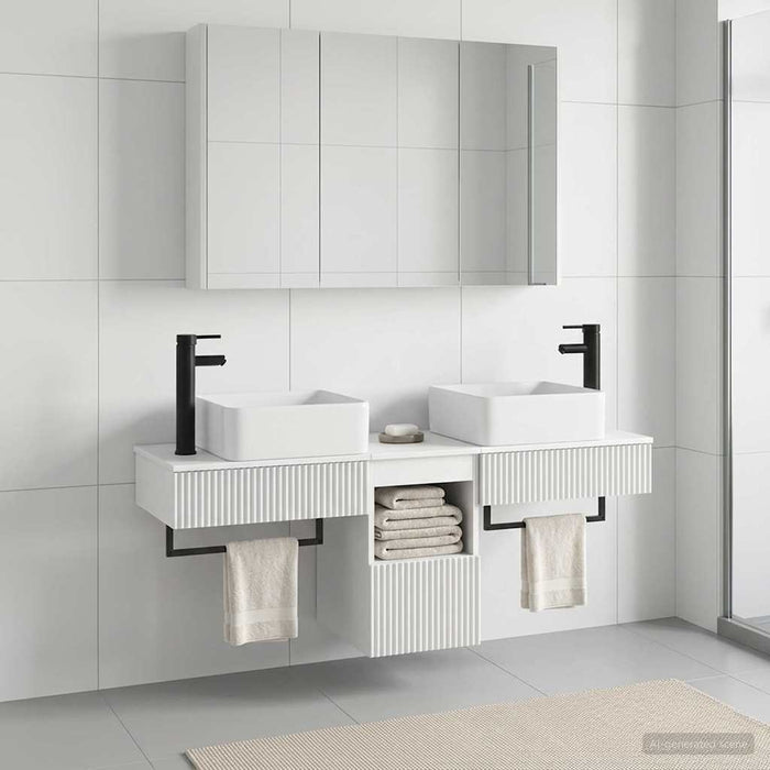 Set dulap baie 4 pcs Alb 103,5 x 15,5 x 70 cm Lemn prelucrat WALTI