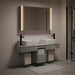 Set dulap baie 4 buc. Gri Beton Lemn prelucrat - WALTI WALTI