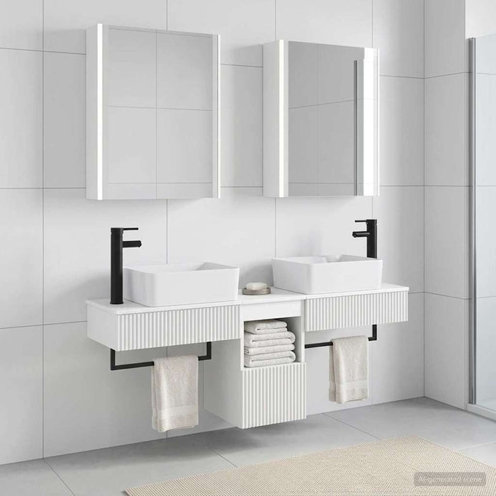 Set dulap baie 5 buc. Alb Lemn prelucrat - WALTI WALTI