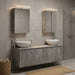 Set dulap baie 5 buc. Gri Beton Lemn prelucrat - WALTI WALTI