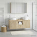 Set dulap baie 4 buc. Stejar Sonoma Lemn prelucrat - WALTI WALTI