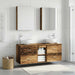 Set de mobilier pentru baie 5 buc. Lemn vechi - WALTI WALTI