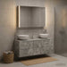 Set de mobilier pentru baie 4 buc. Gri Beton - WALTI WALTI