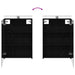 Set de mobilier pentru baie 5 buc. Stejar Negru - WALTI WALTI