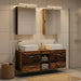 Set de mobilier pentru baie 5 buc. Lemn vechi - WALTI WALTI