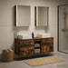 Set de mobilier pentru baie 5 buc. Stejar fumuriu - WALTI WALTI
