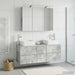 Set de mobilier pentru baie 4 buc. Gri Beton - WALTI WALTI