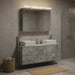 Set de mobilier pentru baie 4 buc. Gri Beton - WALTI WALTI