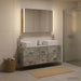 Set de mobilier pentru baie 4 buc. Gri Beton - WALTI WALTI