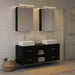 Set de mobilier pentru baie 5 buc. Stejar Negru - WALTI WALTI