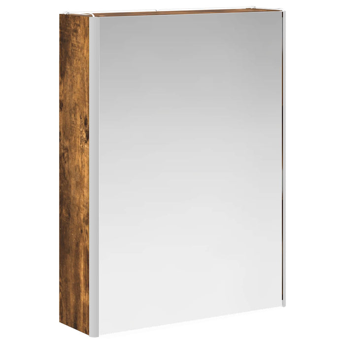 Set de mobilier pentru baie 5 pcs Stejar fumuriu WALTI