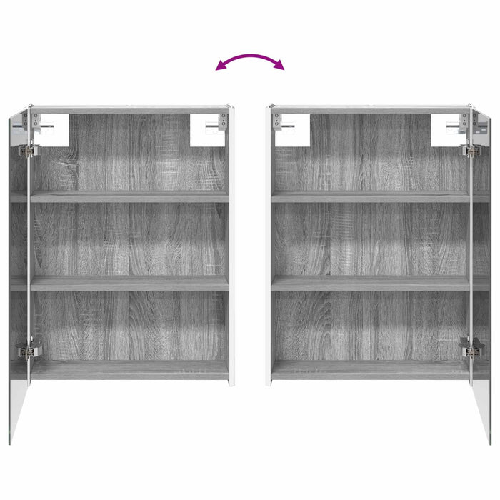 Set de mobilier pentru baie 5 pcs Sonoma gri WALTI