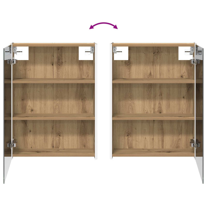 Set de mobilier pentru baie 5 pcs Stejar Artizanal WALTI