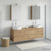 Set de mobilier pentru baie 5 buc. Stejar Artizanal - WALTI WALTI