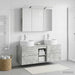Set de mobilier pentru baie 4 buc. Gri Beton - WALTI WALTI