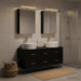 Set de mobilier pentru baie 5 buc. Stejar Negru - WALTI WALTI