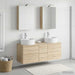 Set de mobilier pentru baie 5 buc. Stejar Sonoma - WALTI WALTI