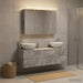 Set de mobilier pentru baie 4 buc. Gri Beton - WALTI WALTI