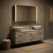 Set de mobilier pentru baie 4 buc. Gri Beton - WALTI WALTI