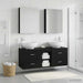 Set de mobilier pentru baie 5 buc. Stejar Negru - WALTI WALTI