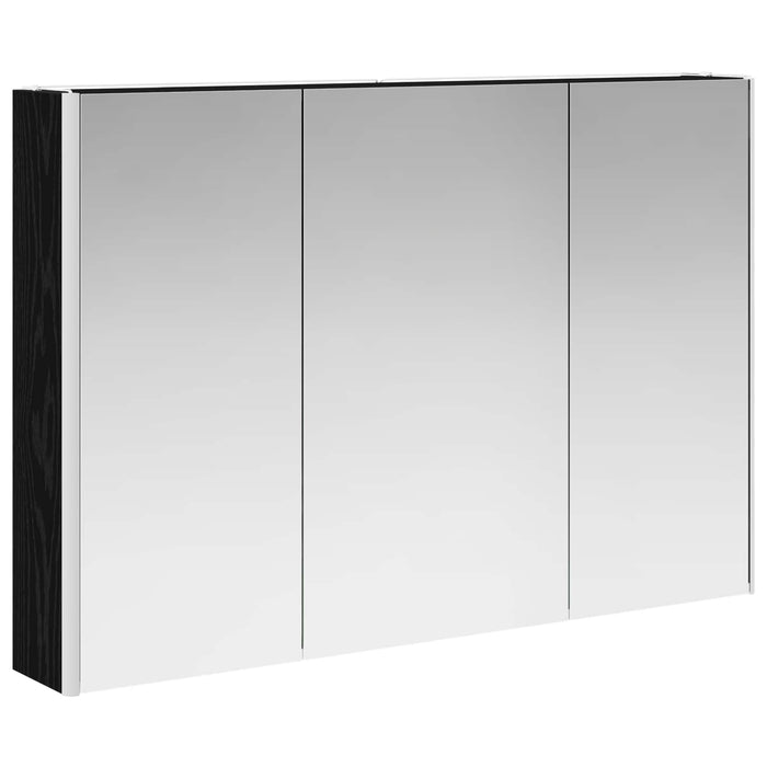 Set de mobilier pentru baie 4 pcs Stejar Negru WALTI